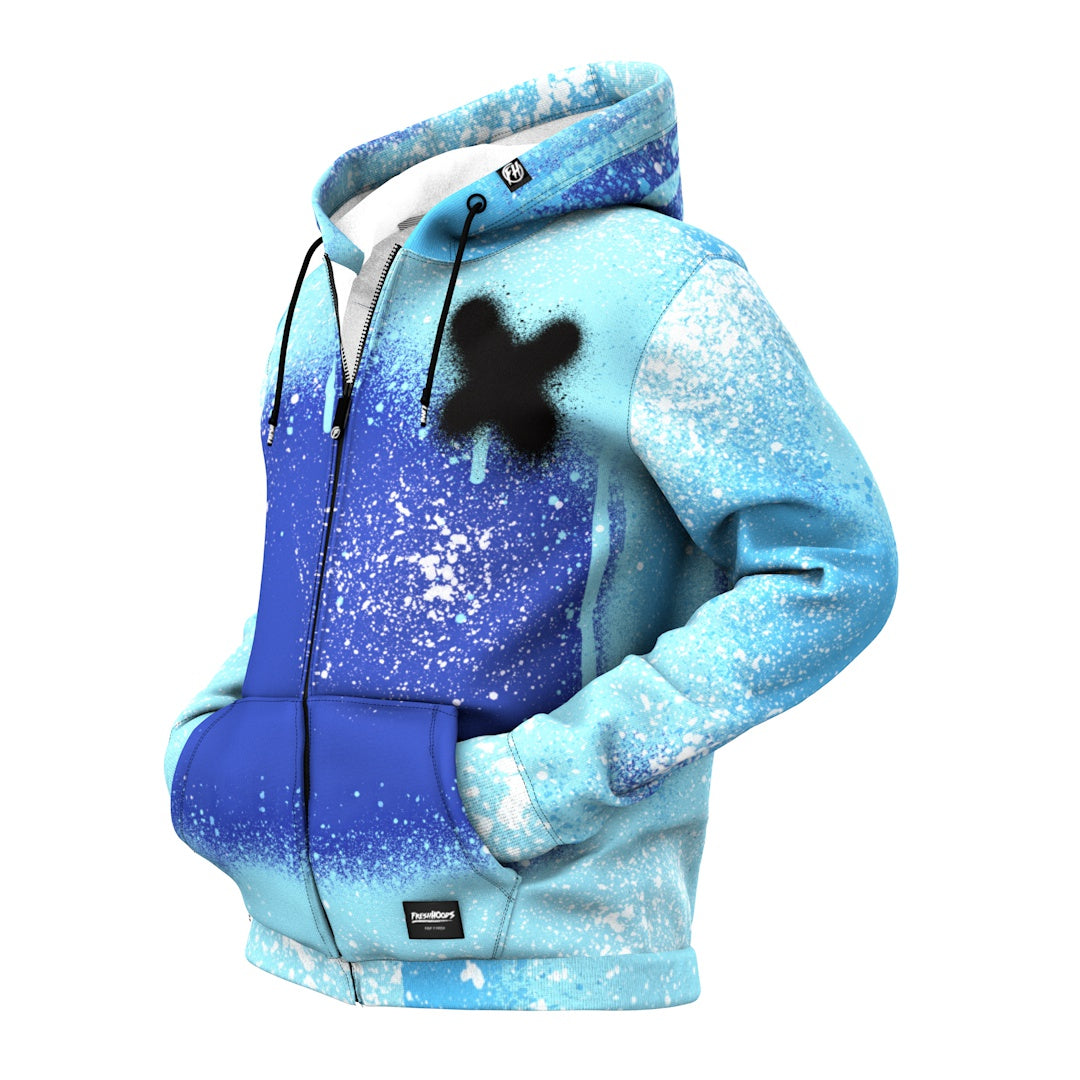 Smirking Zip Up Hoodie