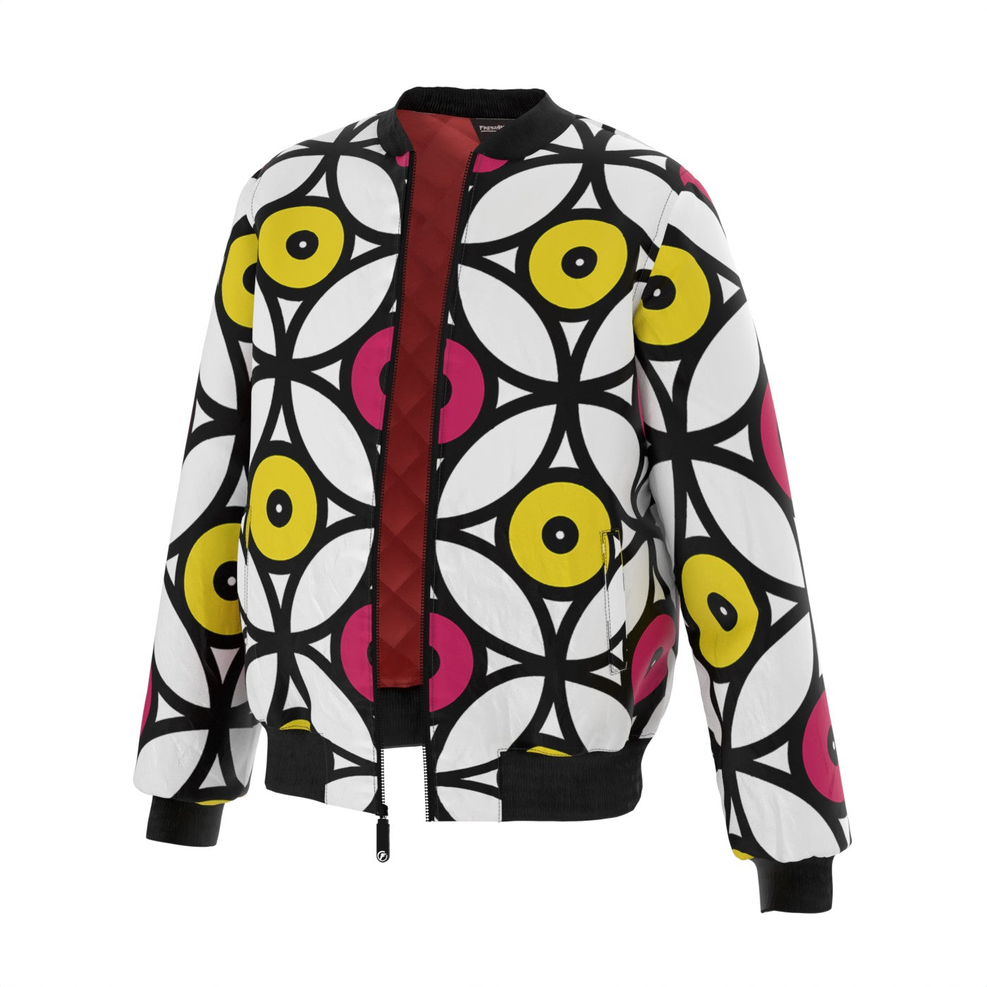 Disc Texture Bomber Jacket