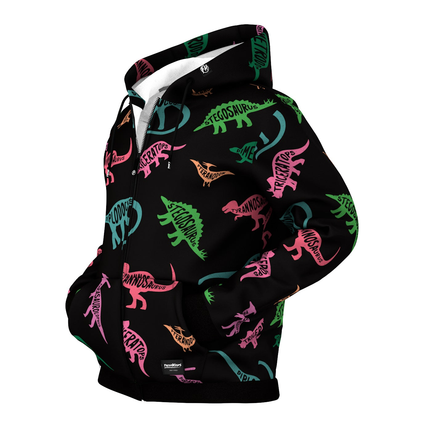 Dinosaurs Zip Up Hoodie