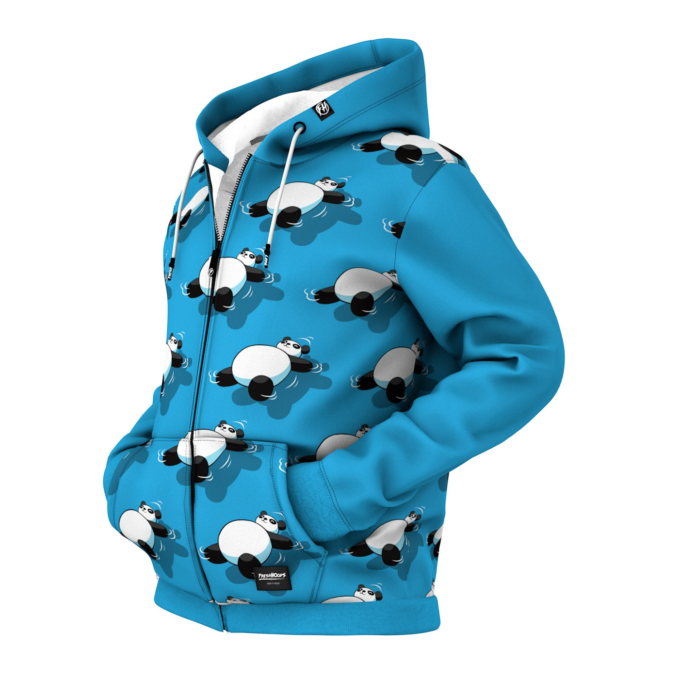 Lazy Panda Zip Up Hoodie