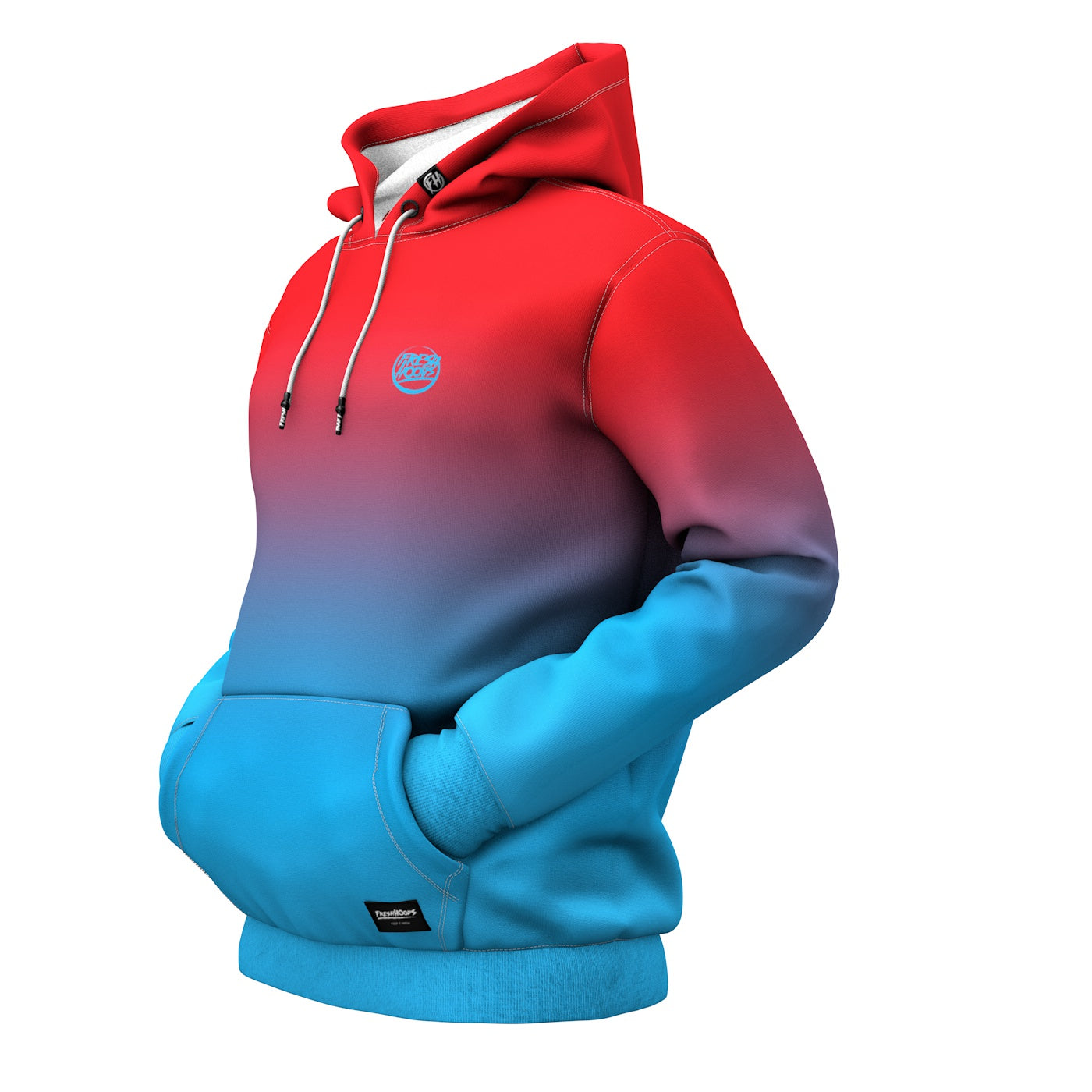 Red Blue Hoodie