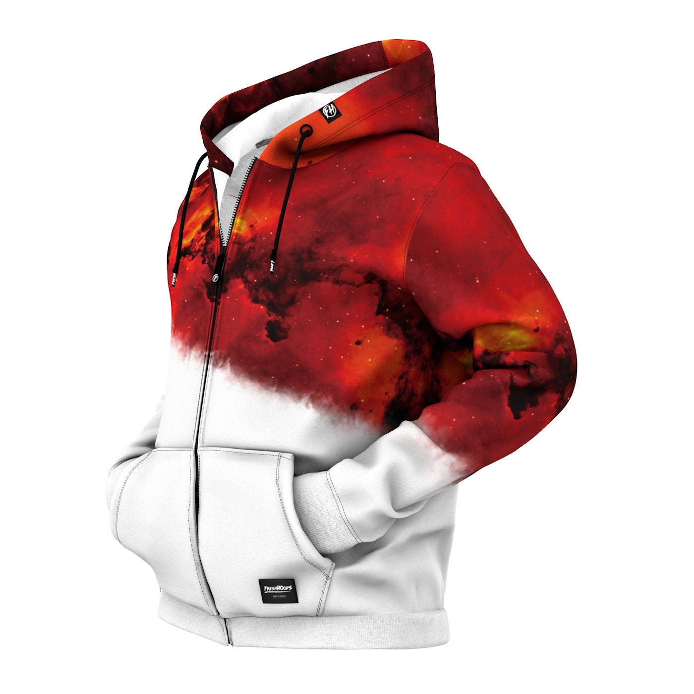 FIRE Zip Up Hoodie