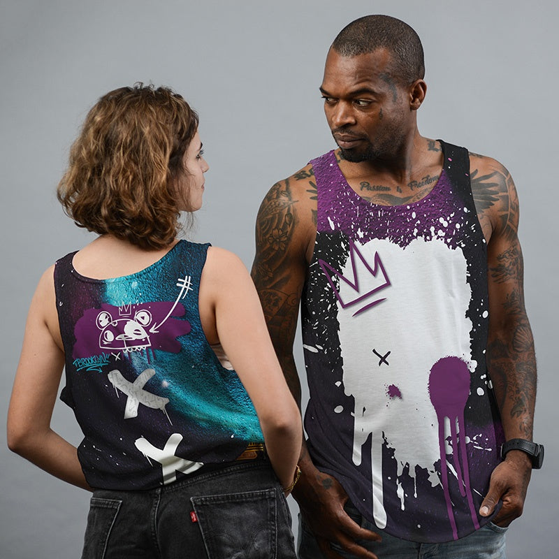 Graffiti Style Tank Top