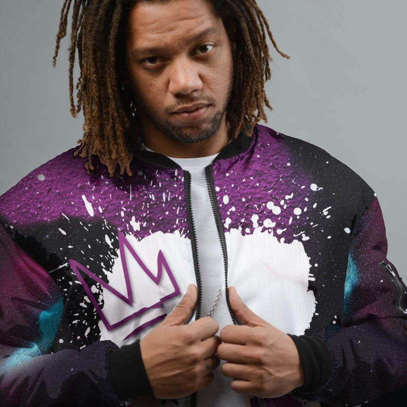 Graffiti Style Bomber Jacket