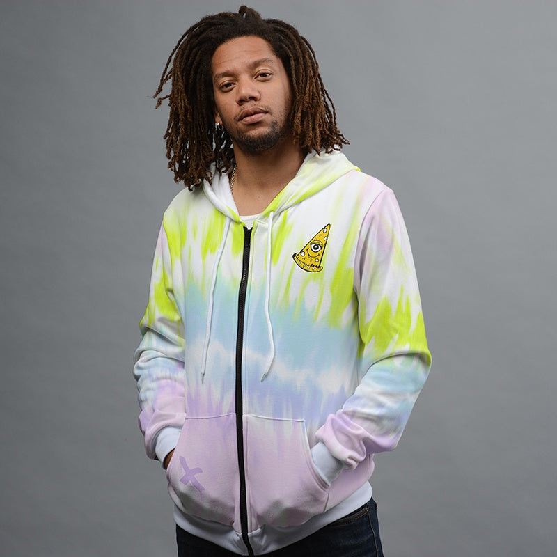 ColorStrip Zip Up Hoodie