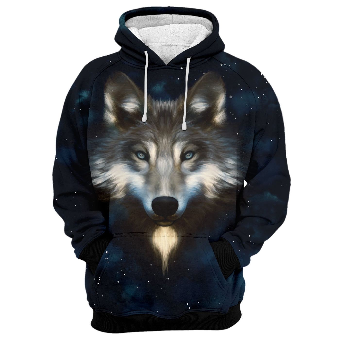 Wolf In Night Hoodie