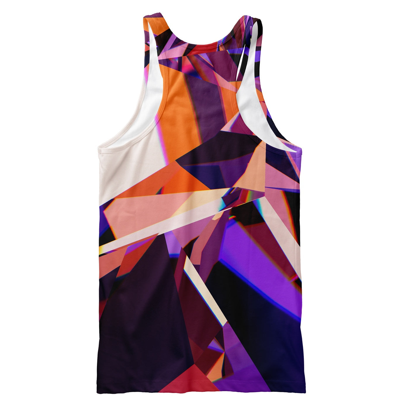 Abstract Purple Crystal Tank Top