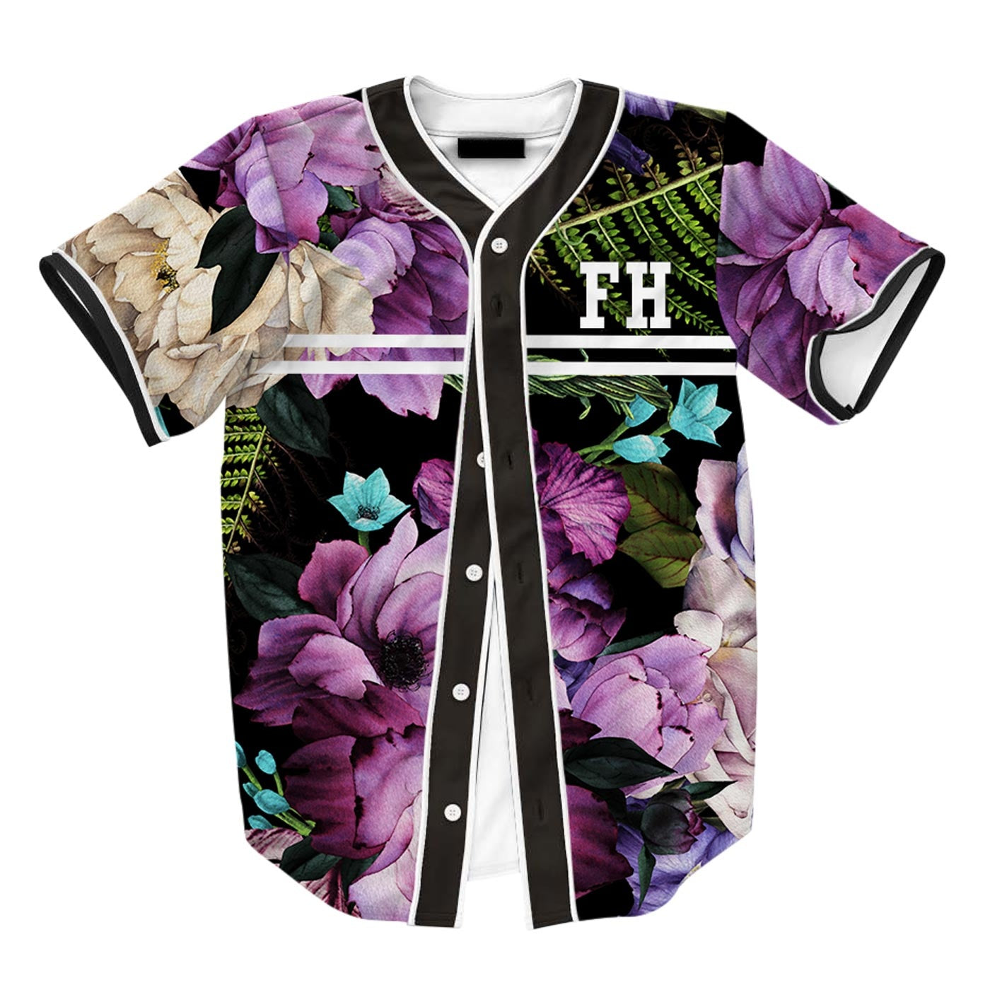 Magenta Purple Blossom Jersey