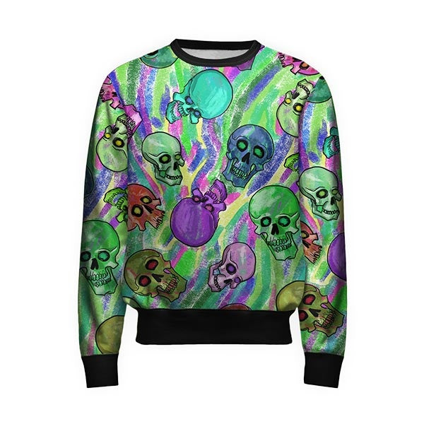 Crayon Skulls Sweatshirt