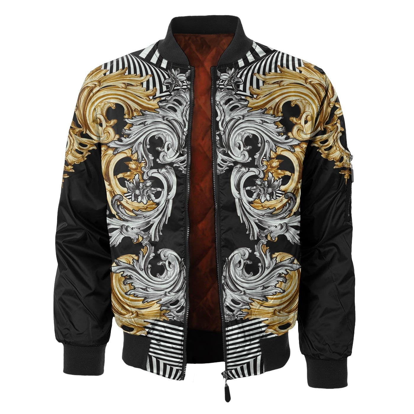 Platinum Gold Bomber Jacket