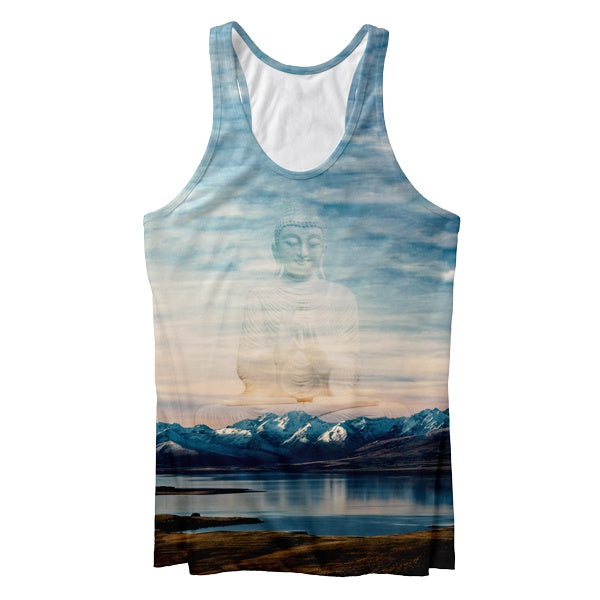 Mountains Buddha Tank Top