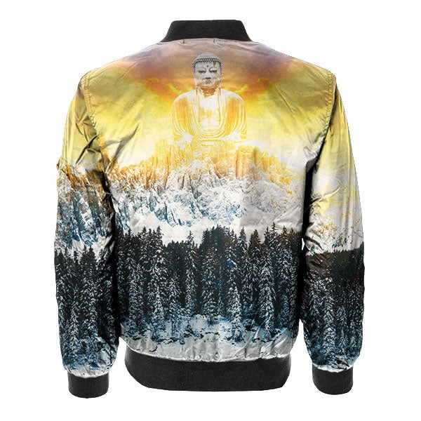 Sunrise Buddha Bomber Jacket