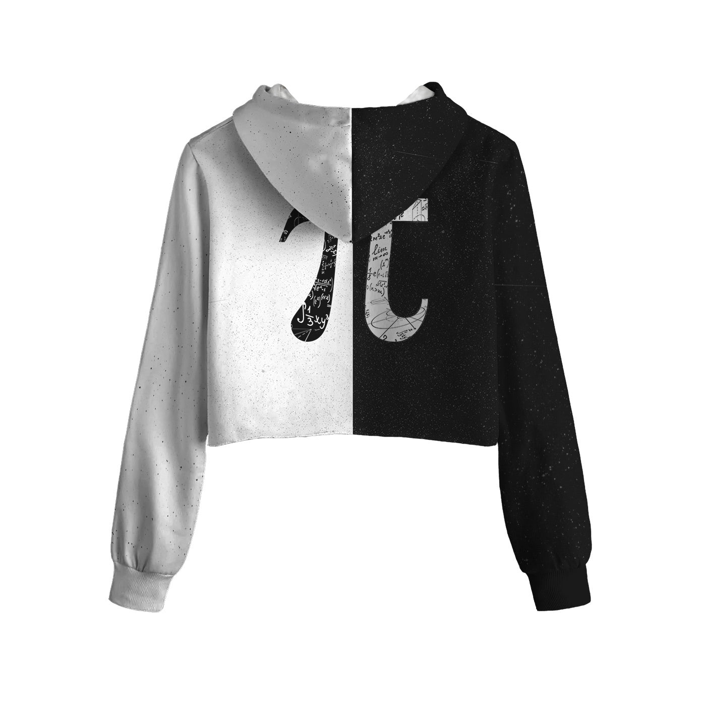 Pi Universe Cropped Hoodie