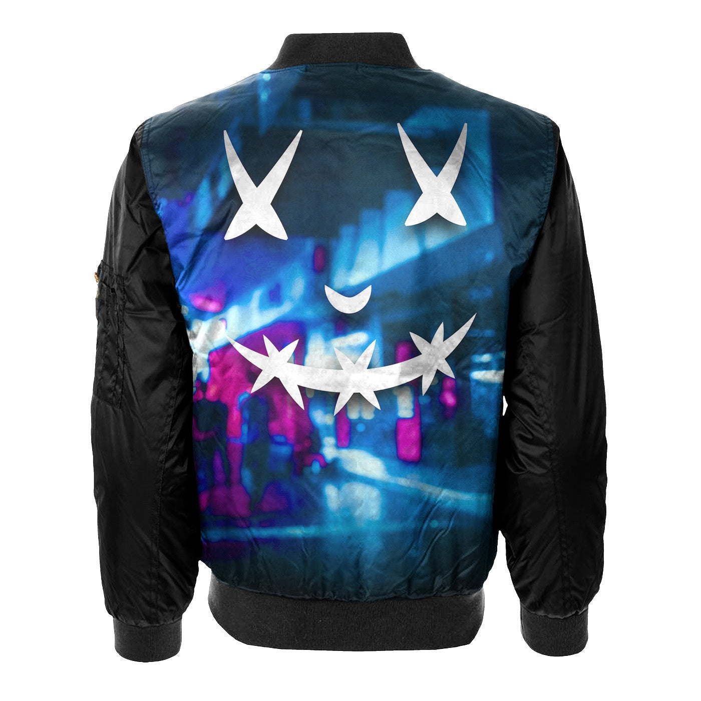 Neon Face Bomber Jacket