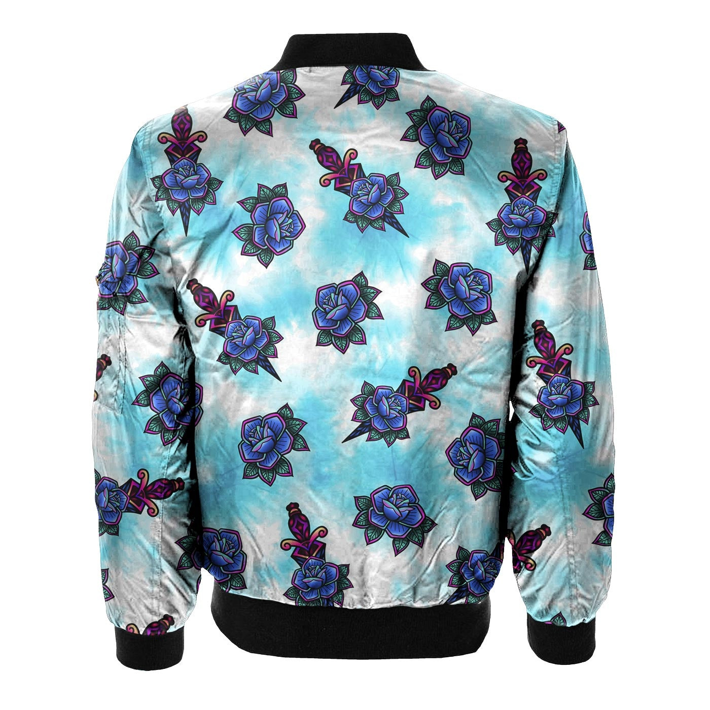 Tattoo Pattern Bomber Jacket