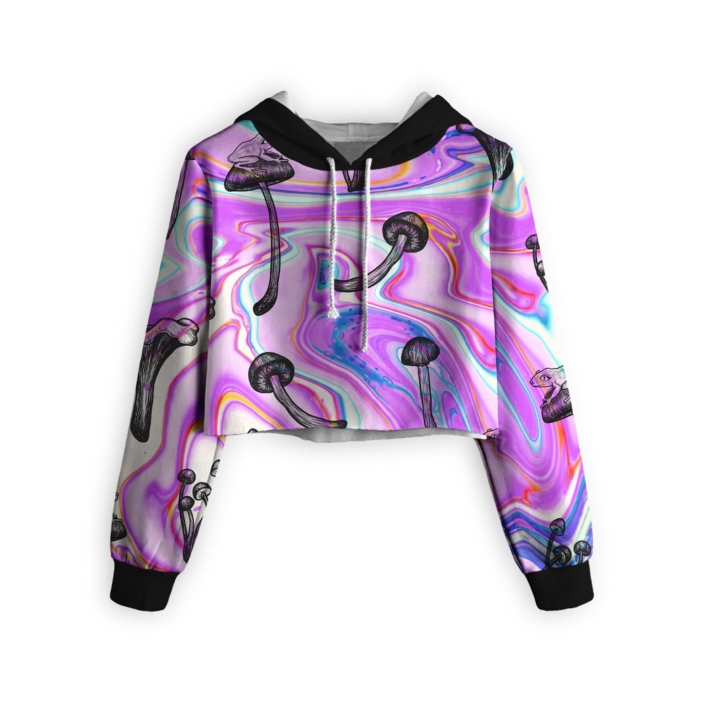 Magic Shrooms Cropped Hoodie