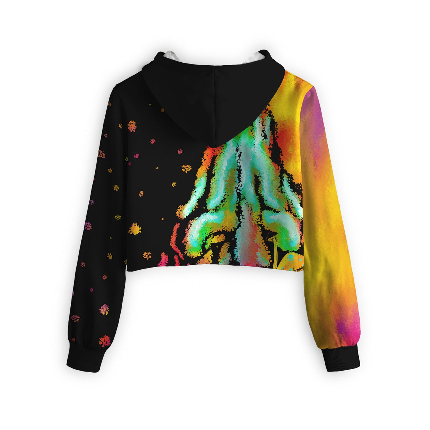 Trippy Nights Cropped Hoodie