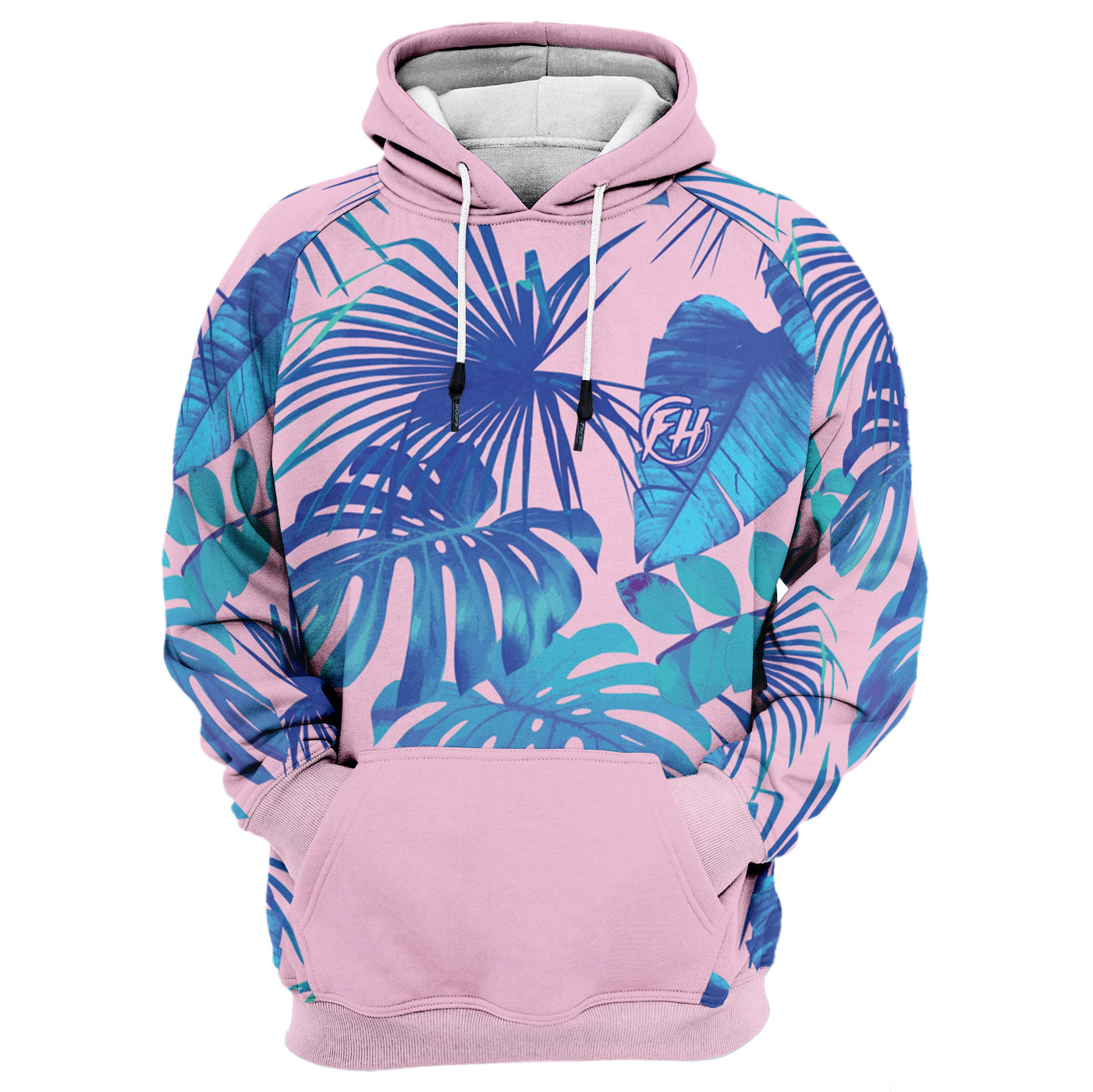 Blue Monstera Hoodie