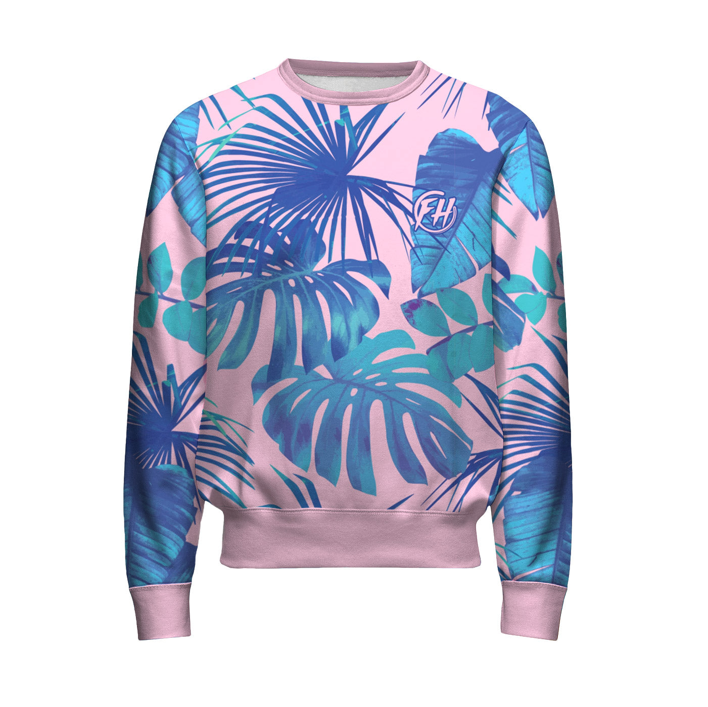 Blue Monstera Sweatshirt