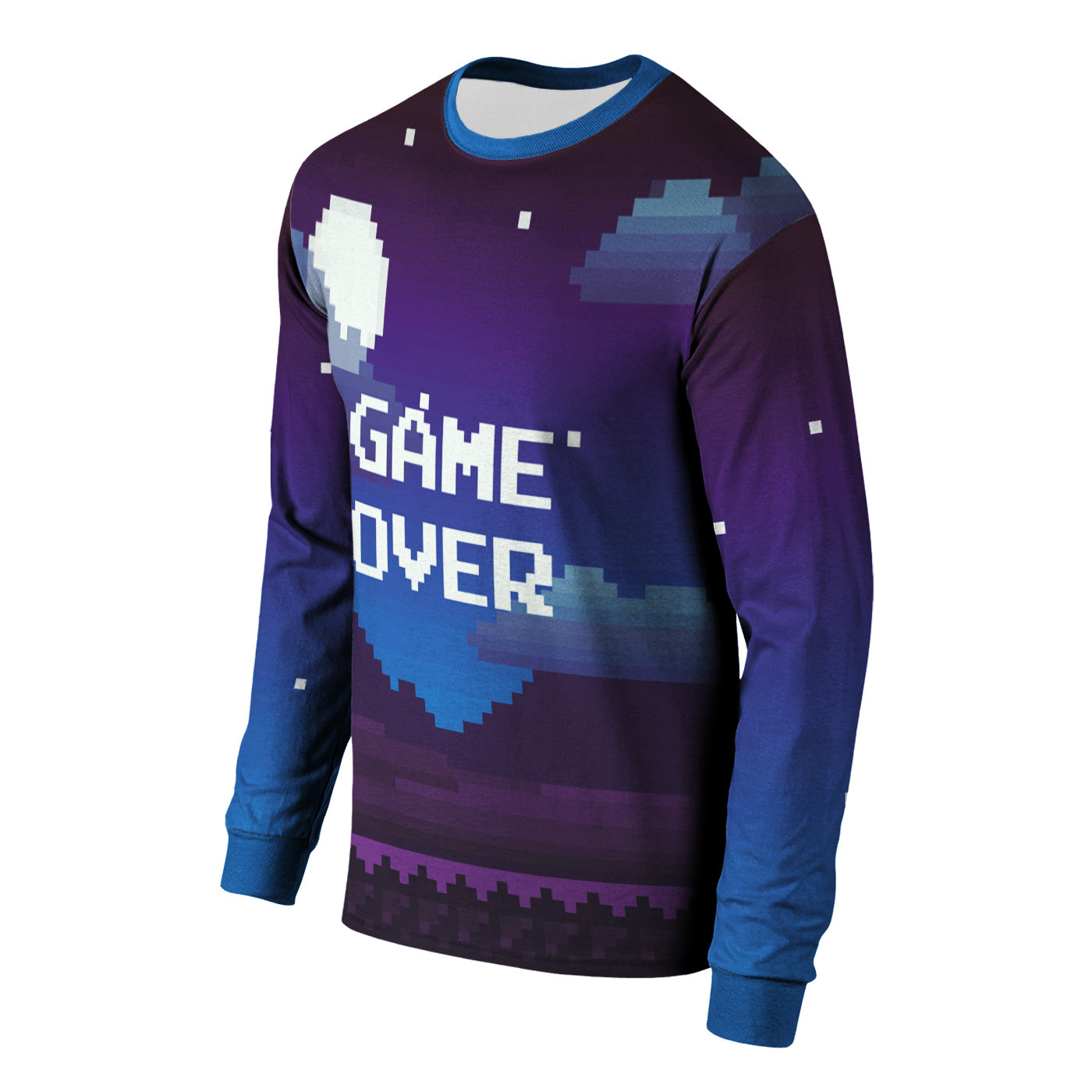 Pixel Game Over Long Sleeve Shirt