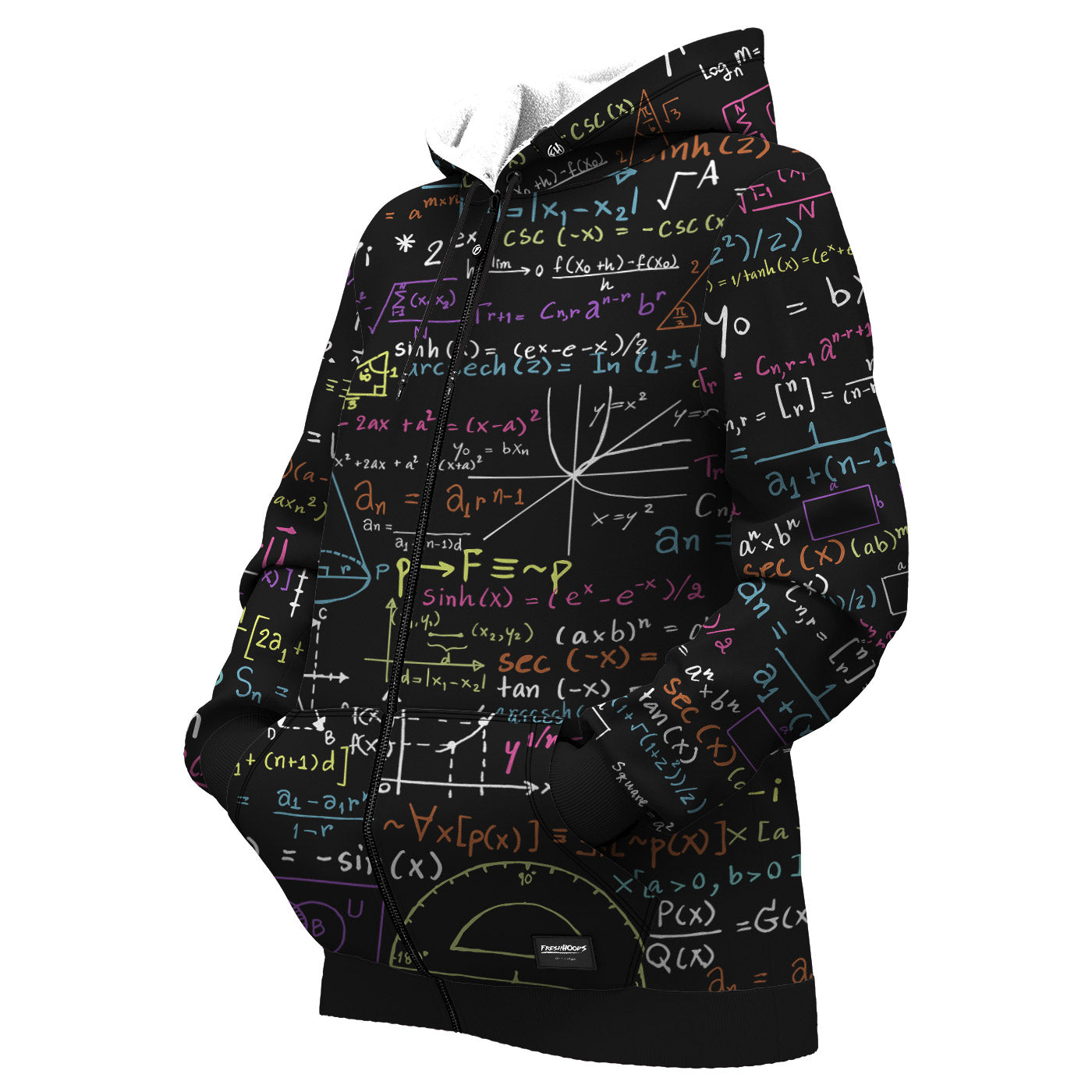 Math Women Zip Up Hoodie