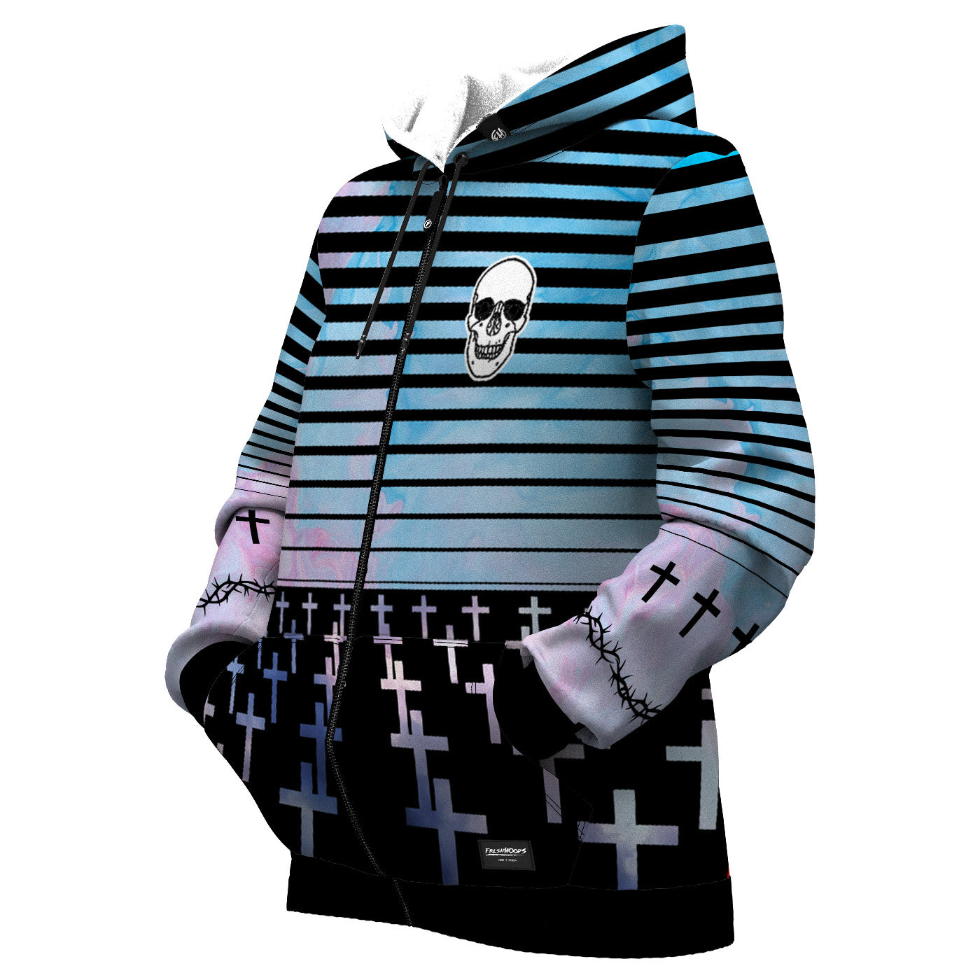 Crosses Women Zip Up Hoodie