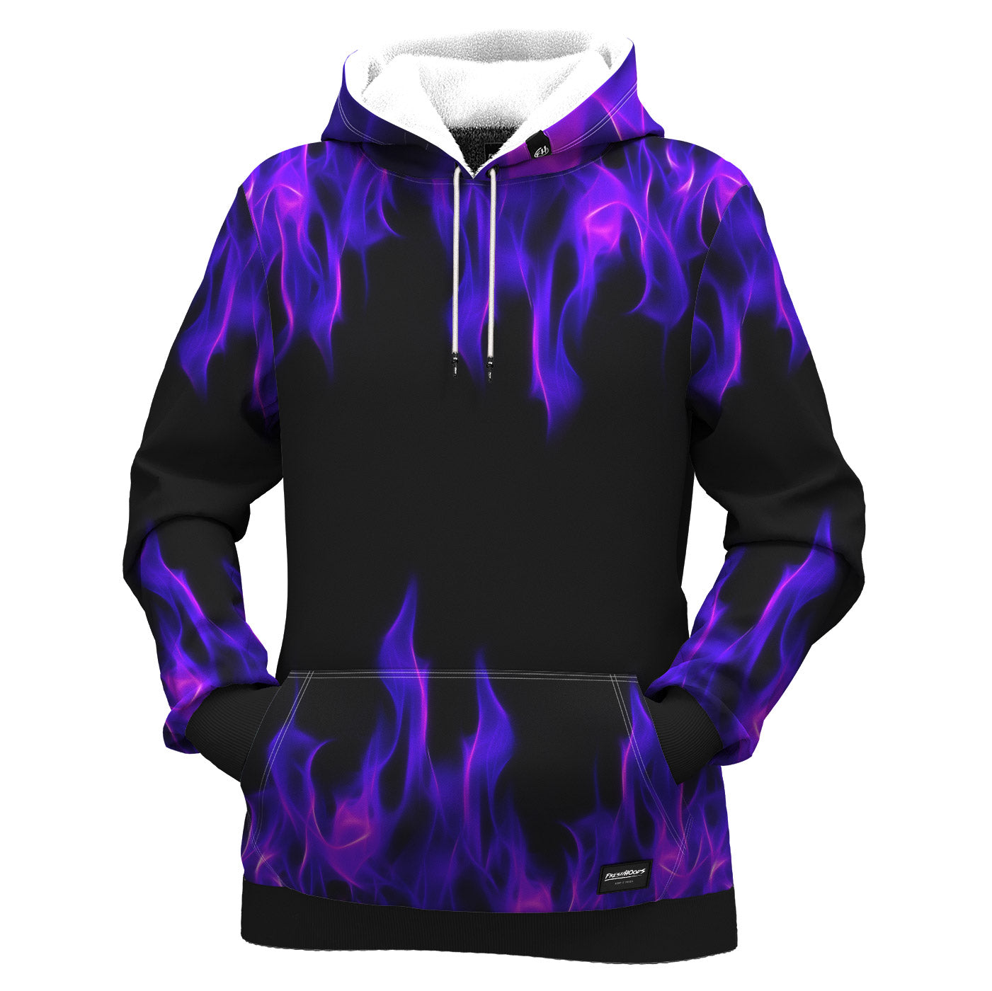 Purple Flame Women Hoodie