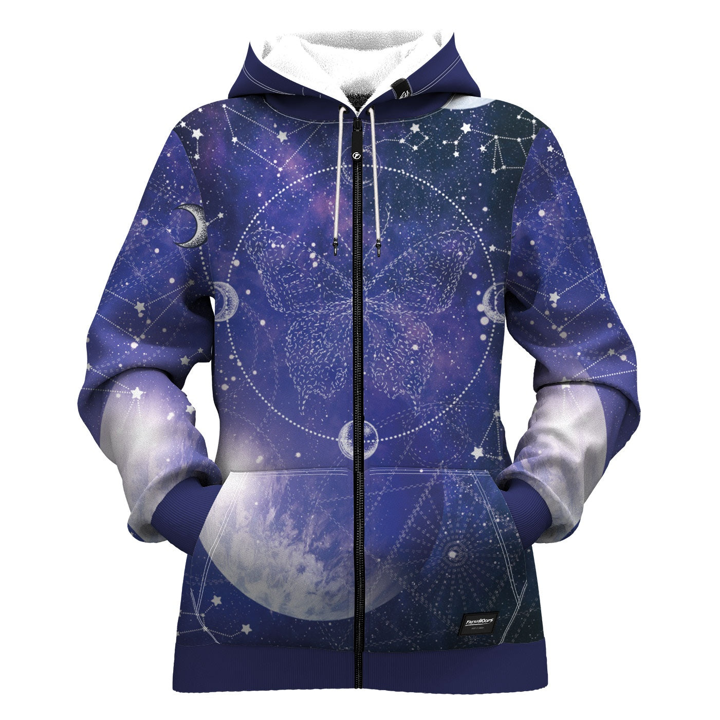 Mariposa Stars Women Zip Up Hoodie