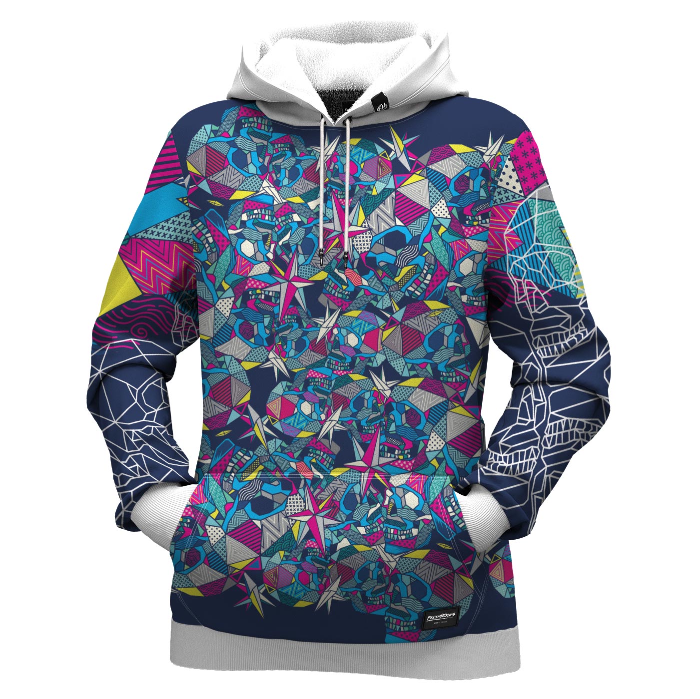 Geometric Skull Women Hoodie