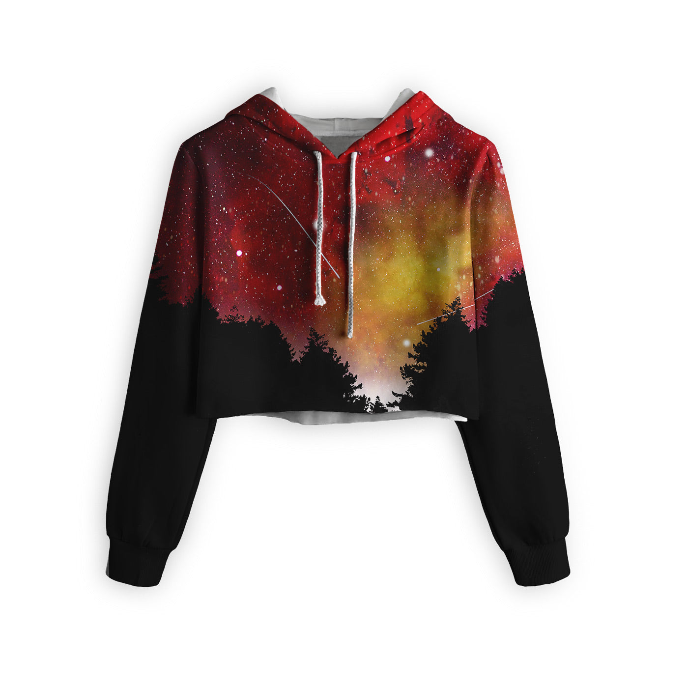 Red Lights Cropped Hoodie