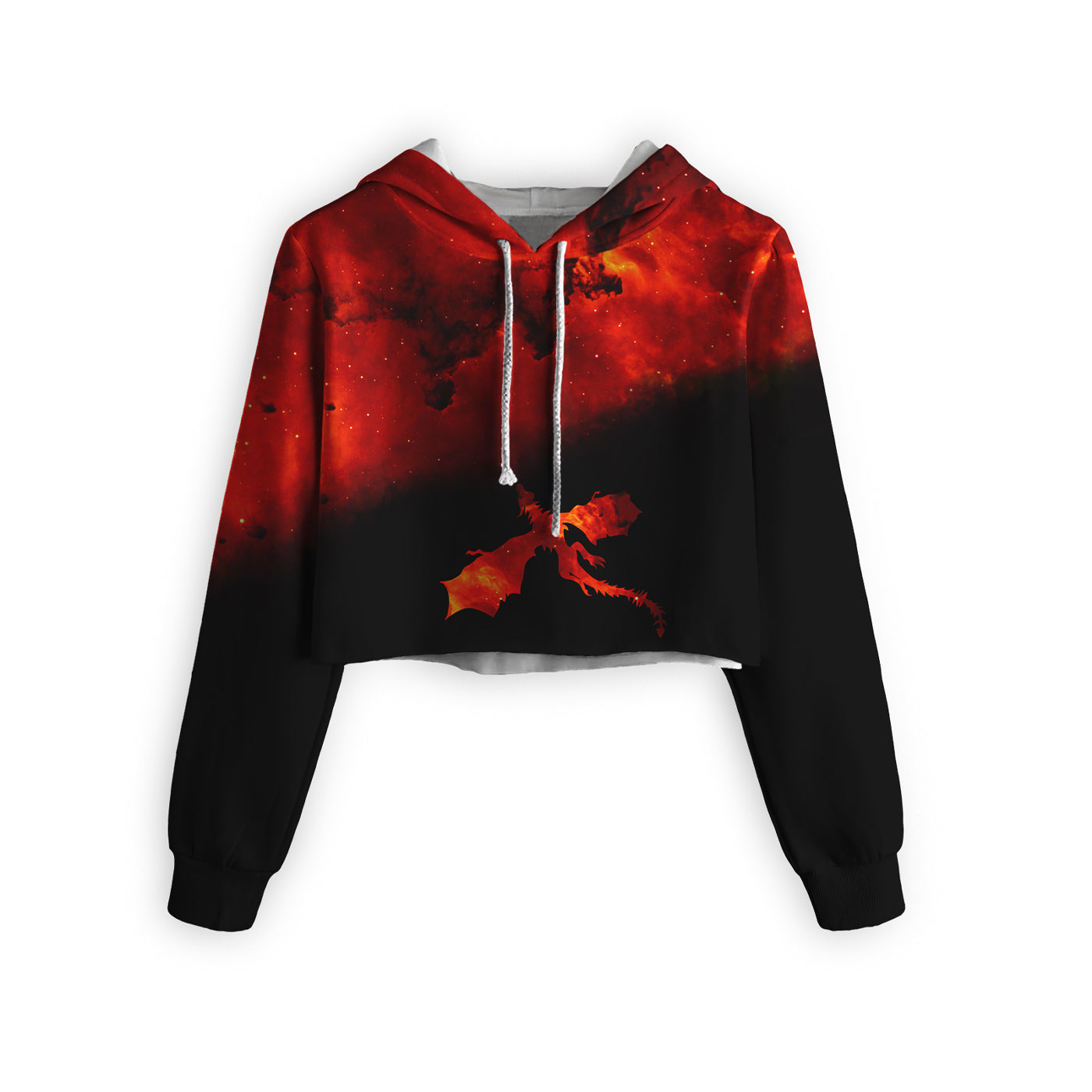 FIRE Cropped Hoodie