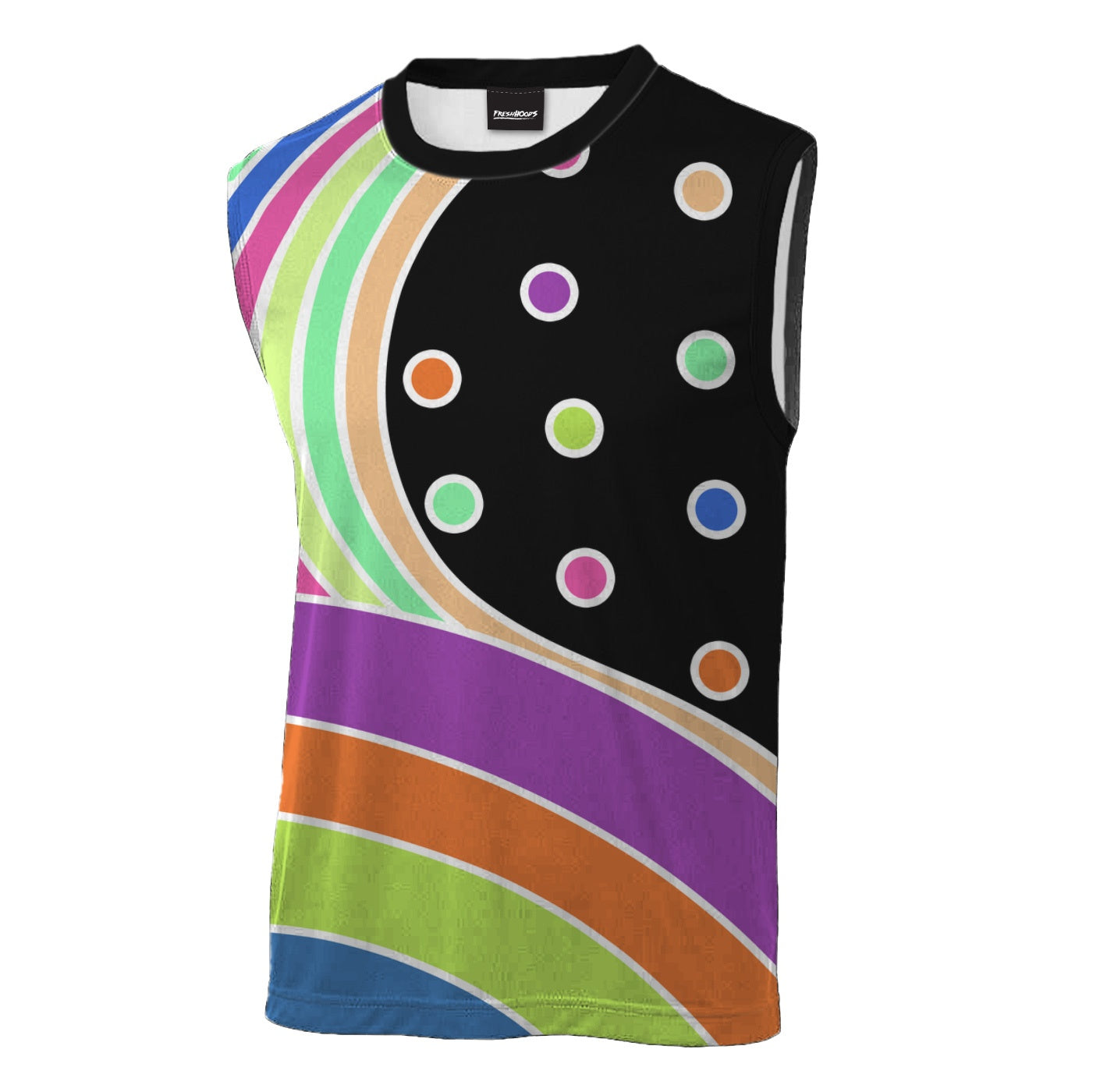 Polka Sleeveless T-Shirt