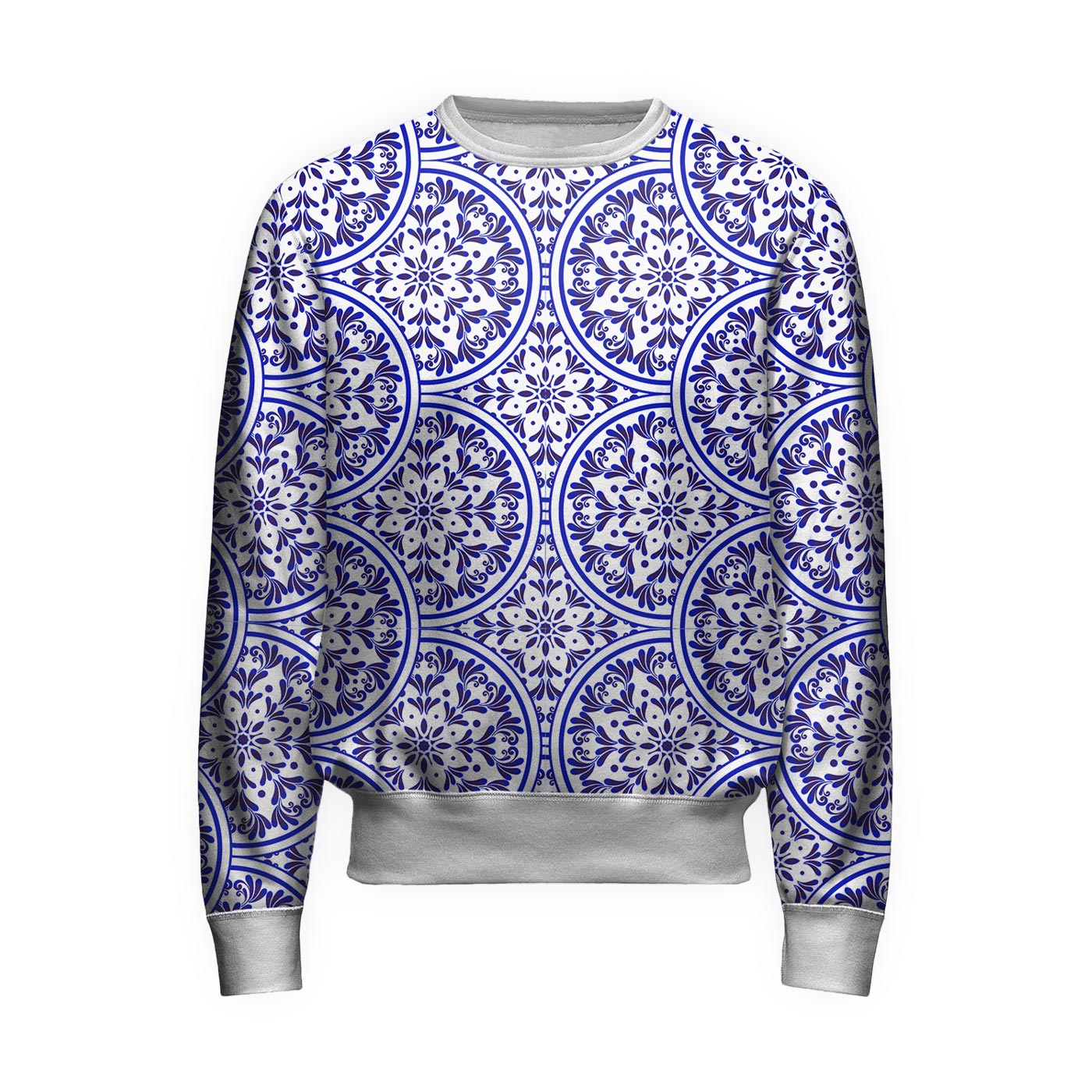 Floral Plates Sweatshirt