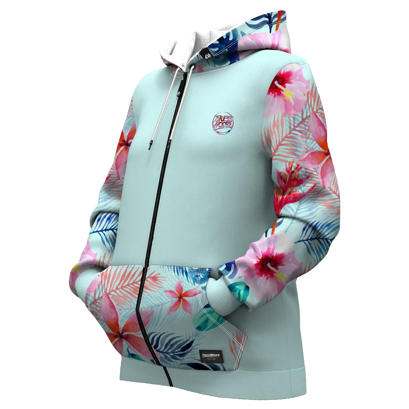 Paradise On Earth Women Zip Up Hoodie