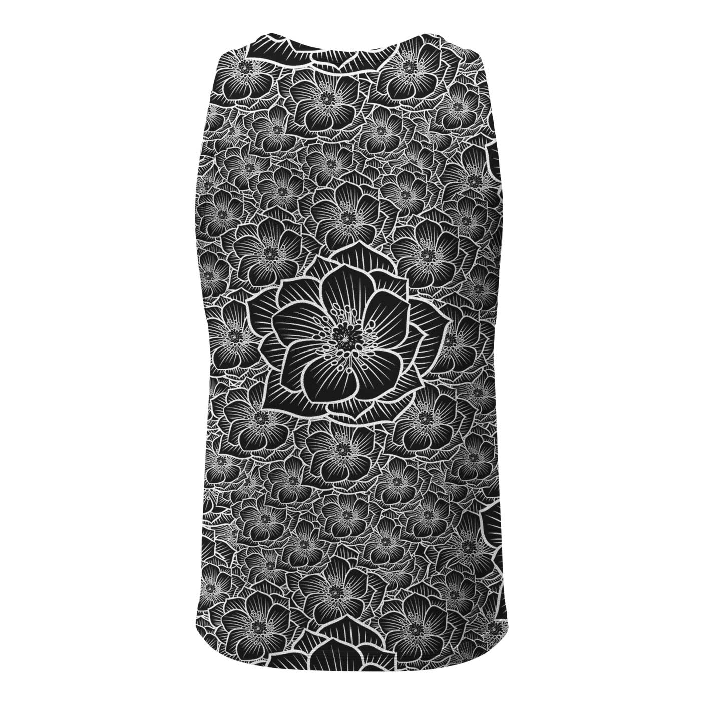 Achromic Flower Tank Top