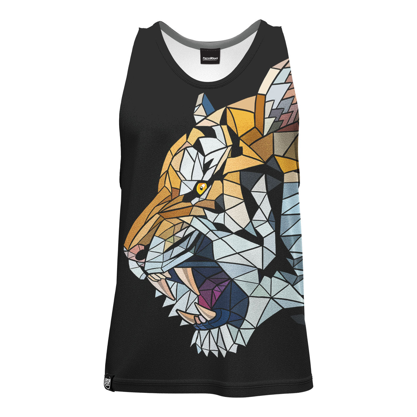 Geometric Tiger Tank Top