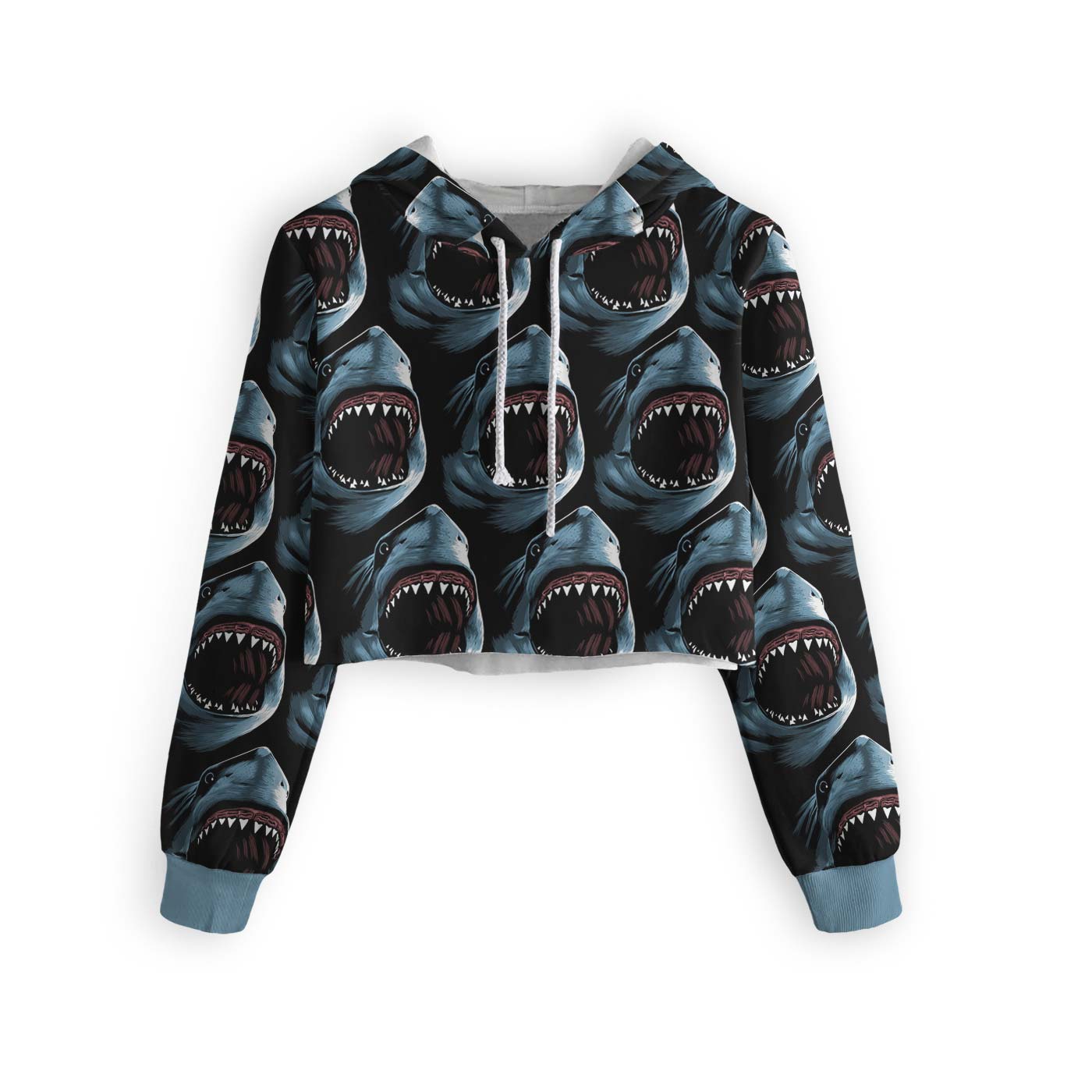 Megalodons Cropped Hoodie