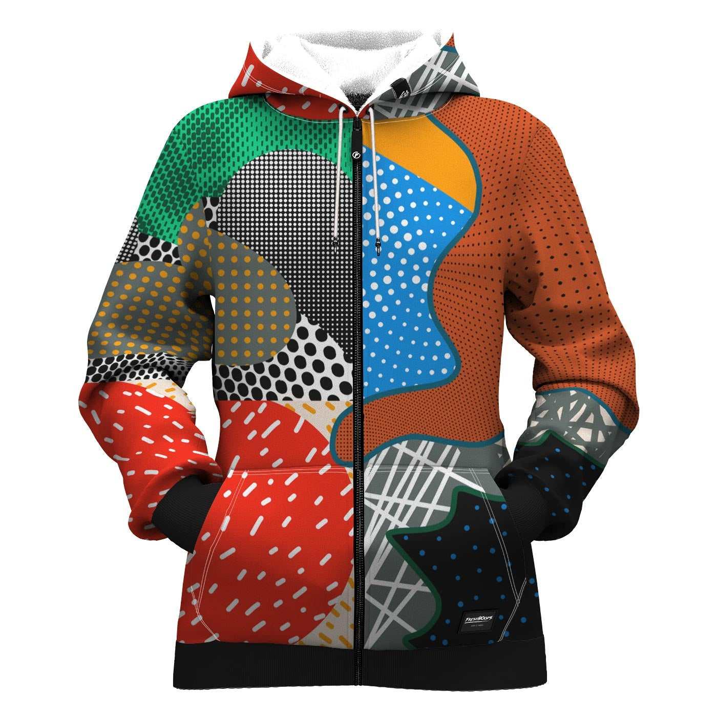 Pop Art Women Zip Up Hoodie