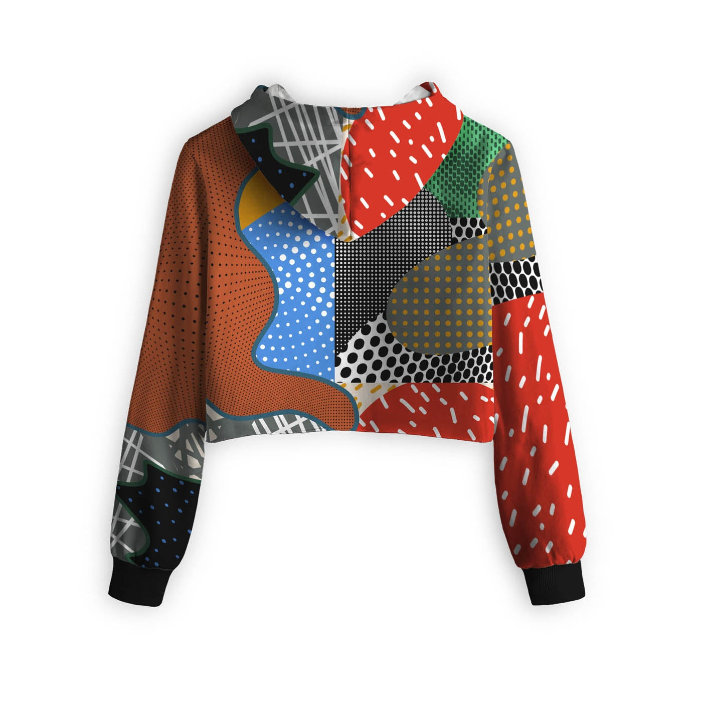 Pop Art Cropped Hoodie