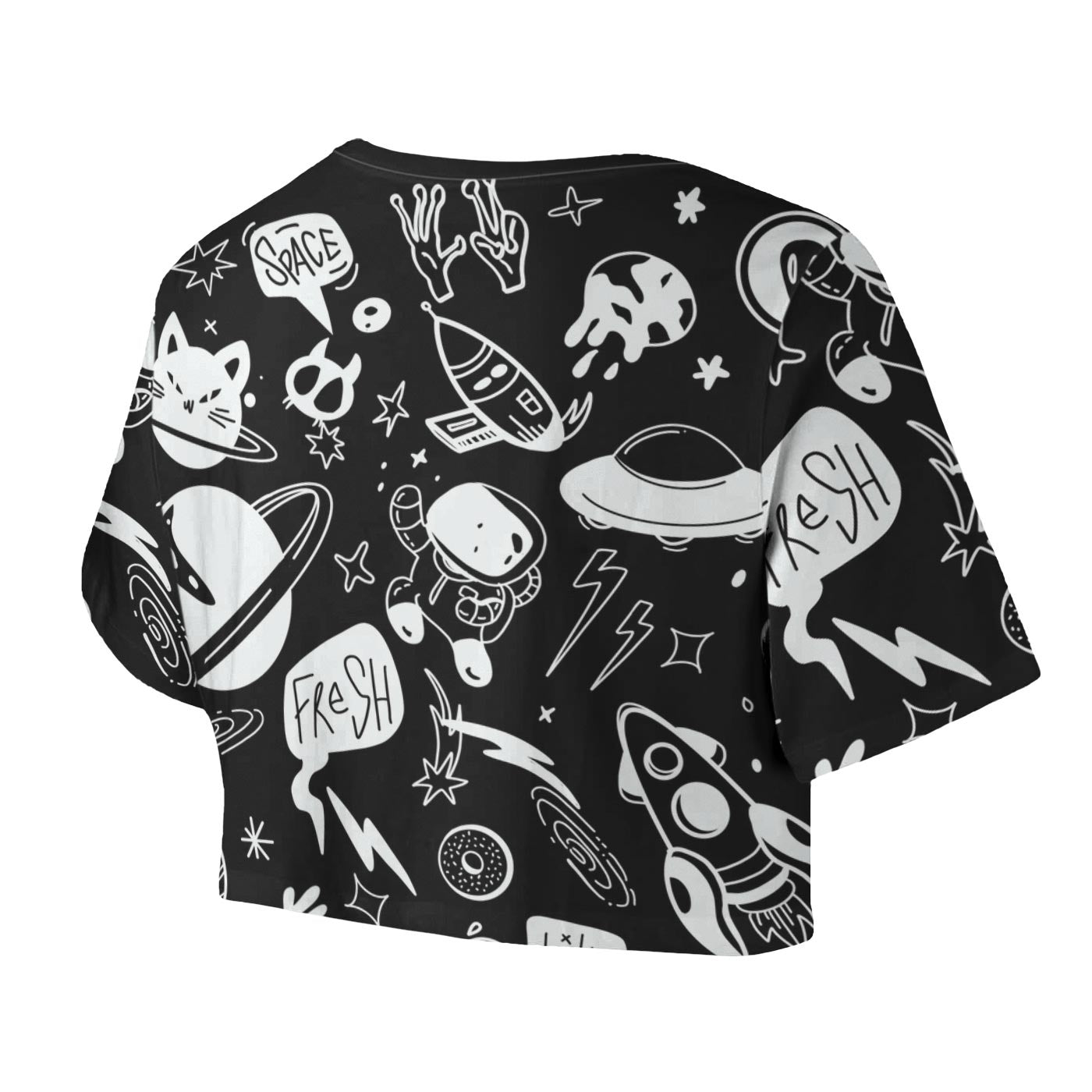 Space Doodles Crop Top