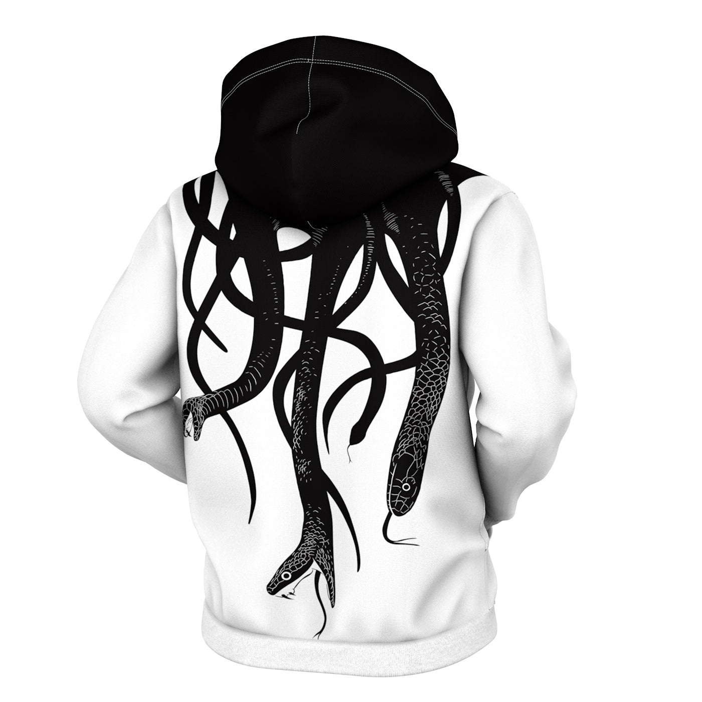 Black Snakes Zip Up Hoodie