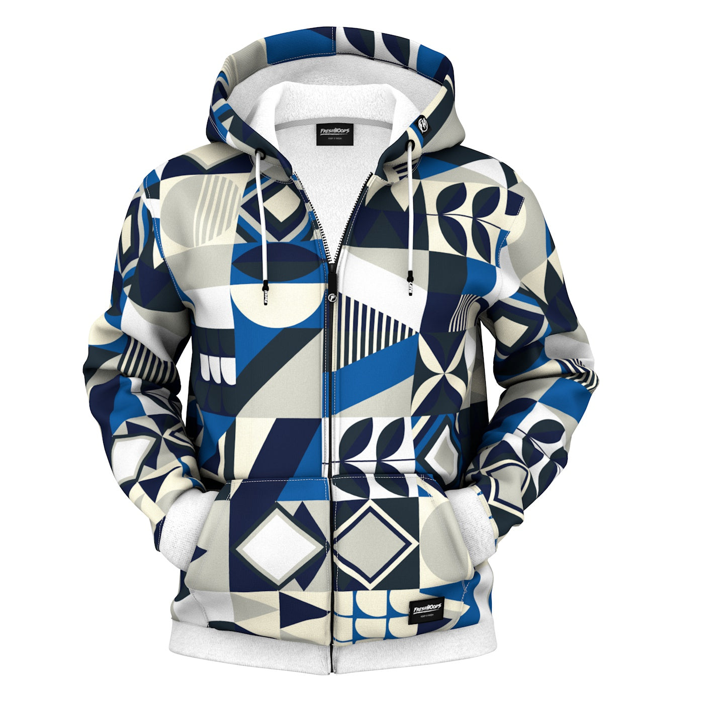 Mosaic Zip Up Hoodie