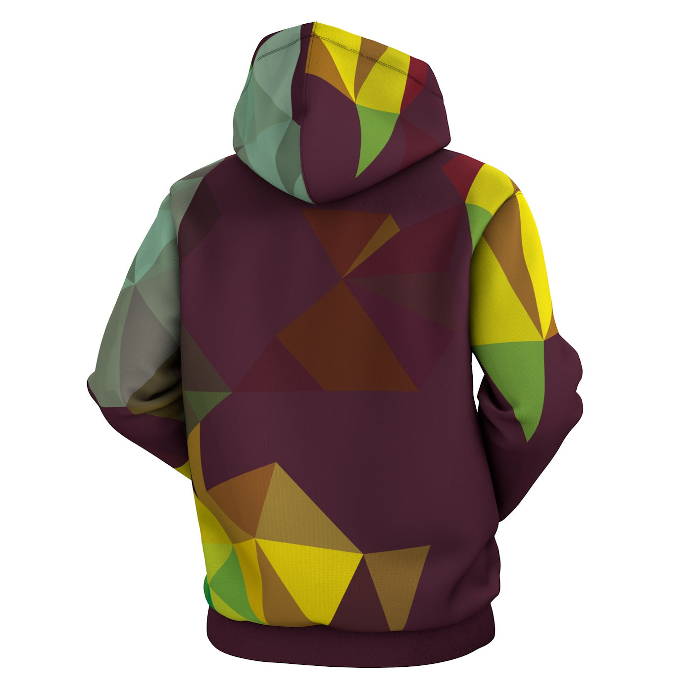 Cubes Maroon Hoodie