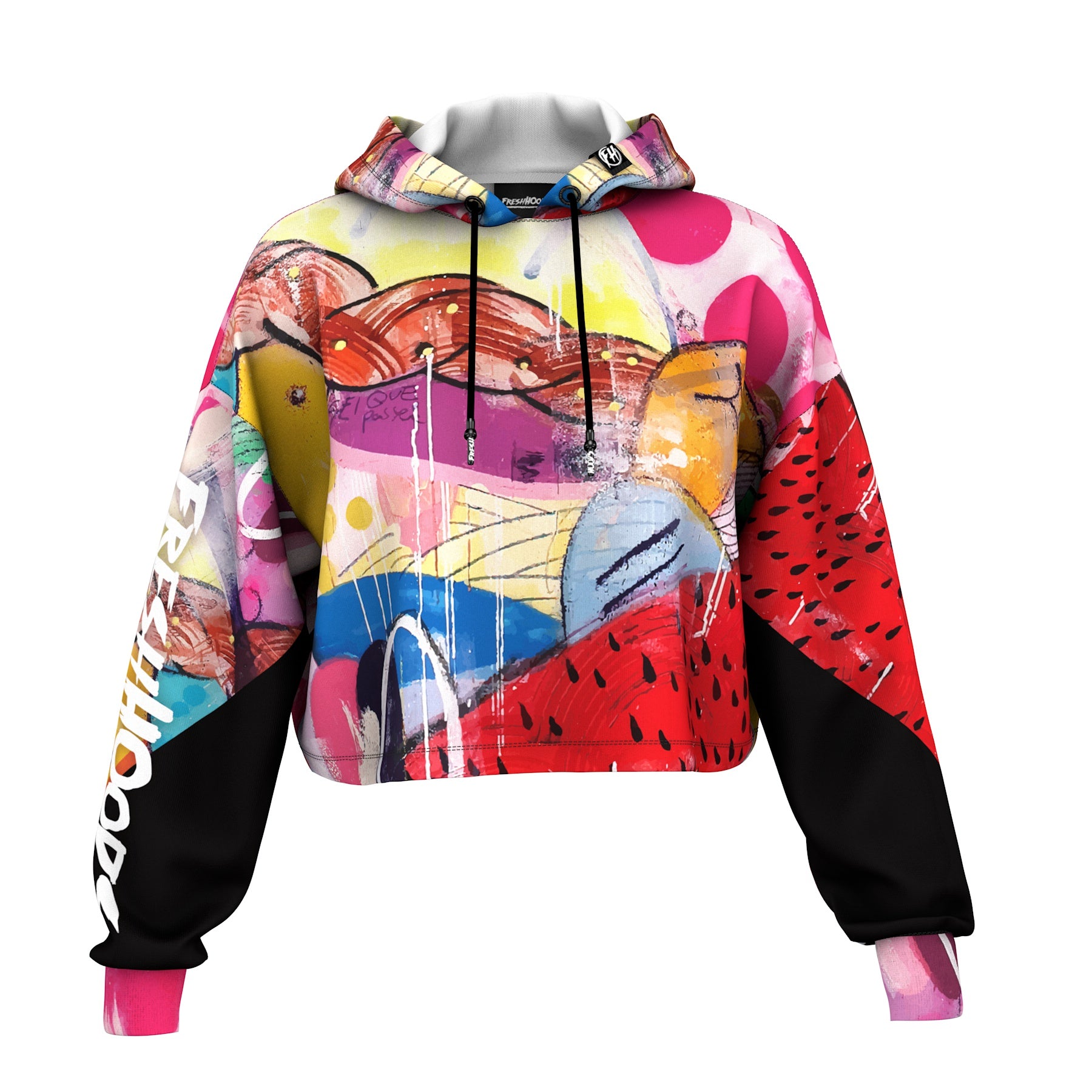 Salada De Frutas Cropped Hoodie
