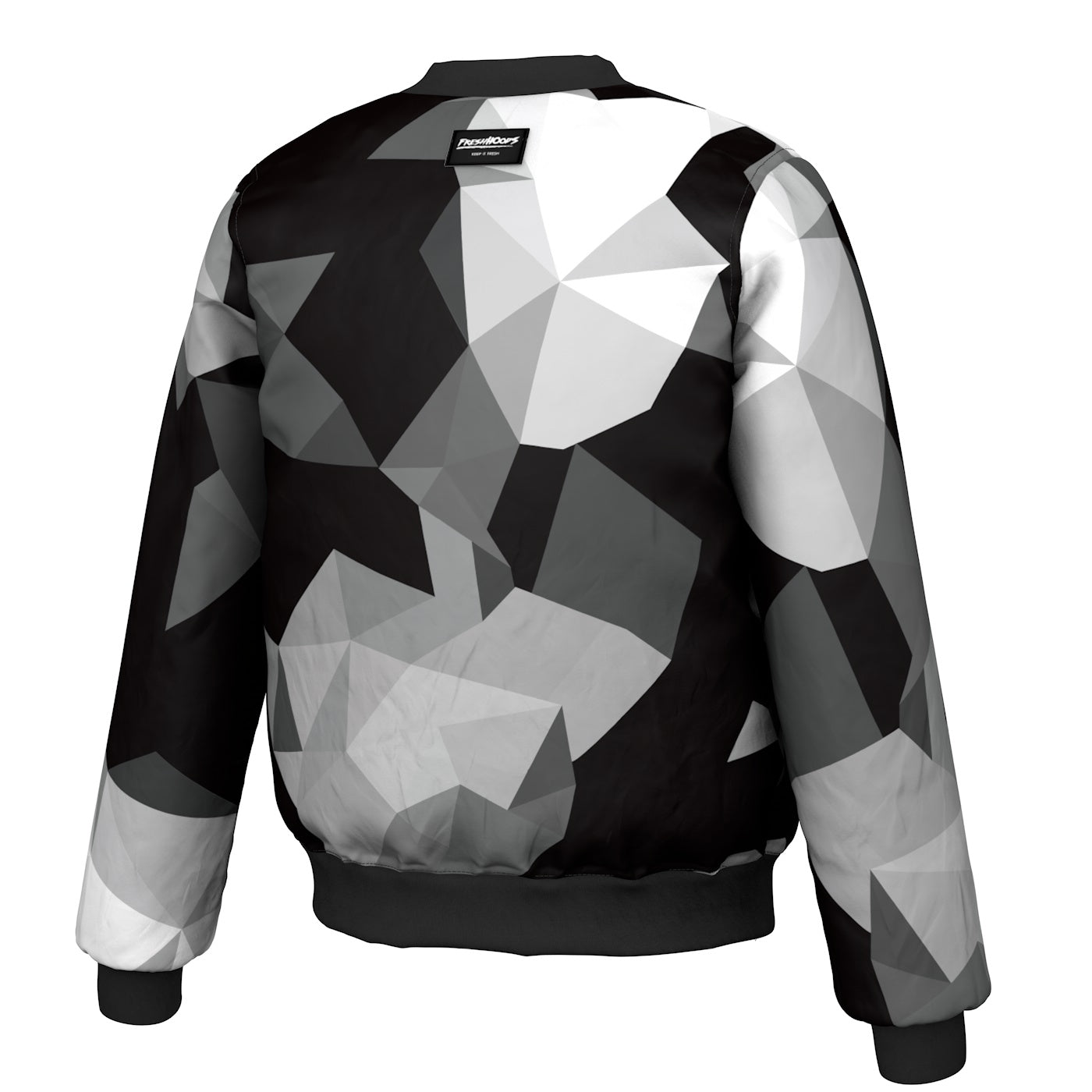 Cubes Black Bomber Jacket