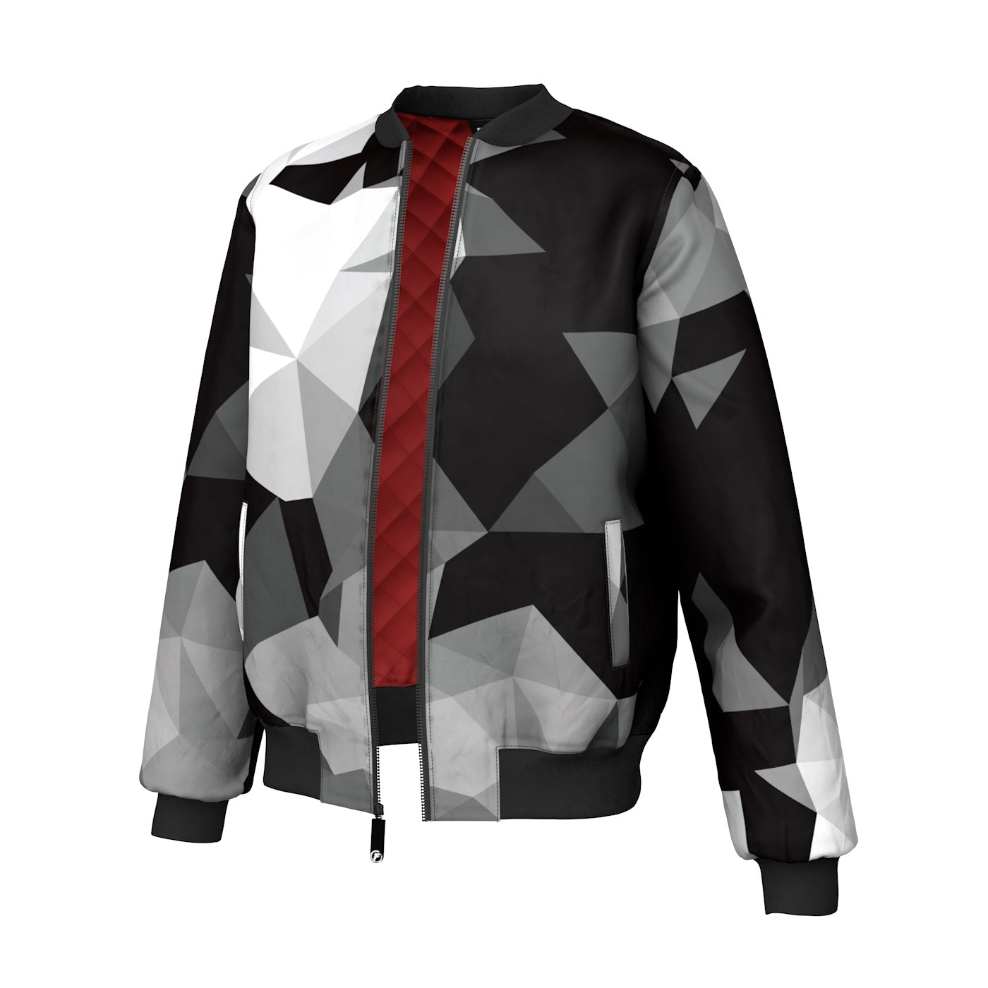 Cubes Black Bomber Jacket