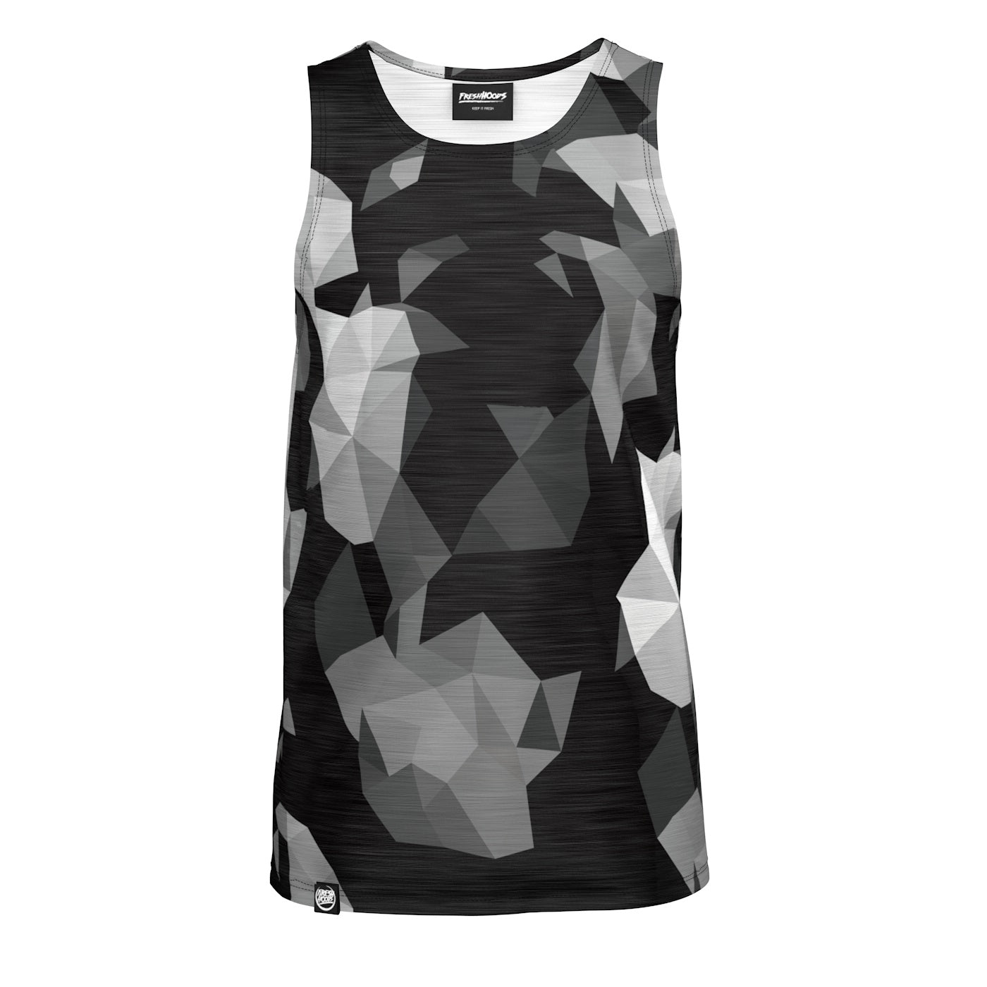 Cubes Black Tank Top