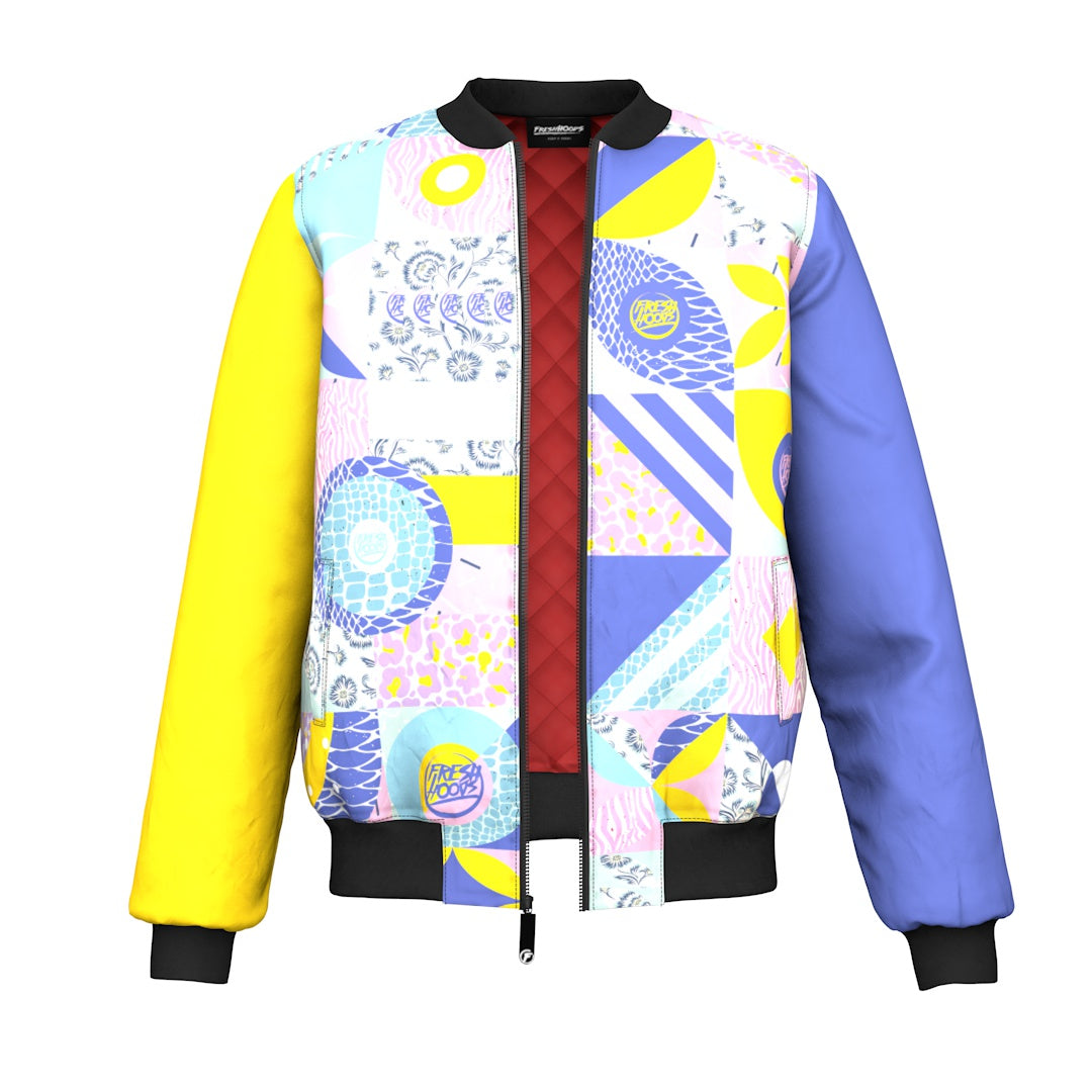 Pastel Shapes Bomber Jacket