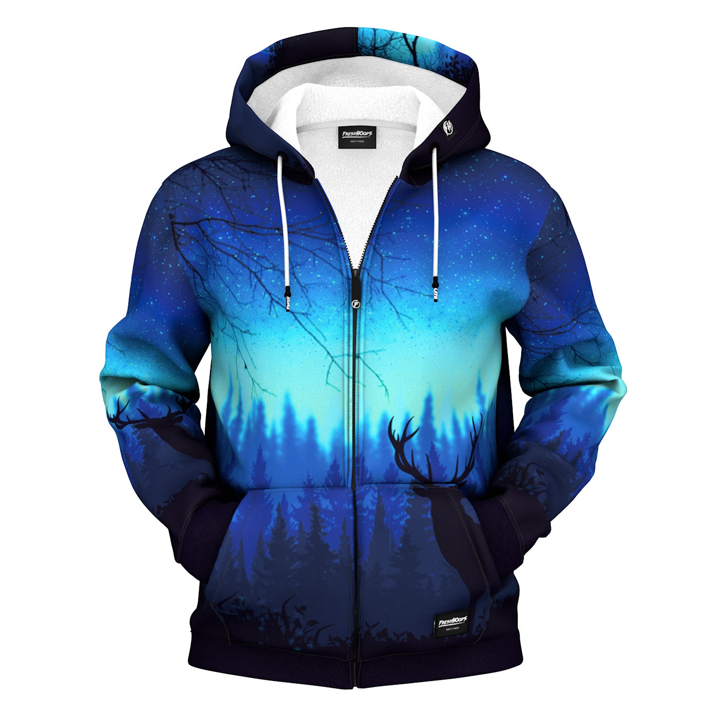 Lunar Glow Zip Up Hoodie