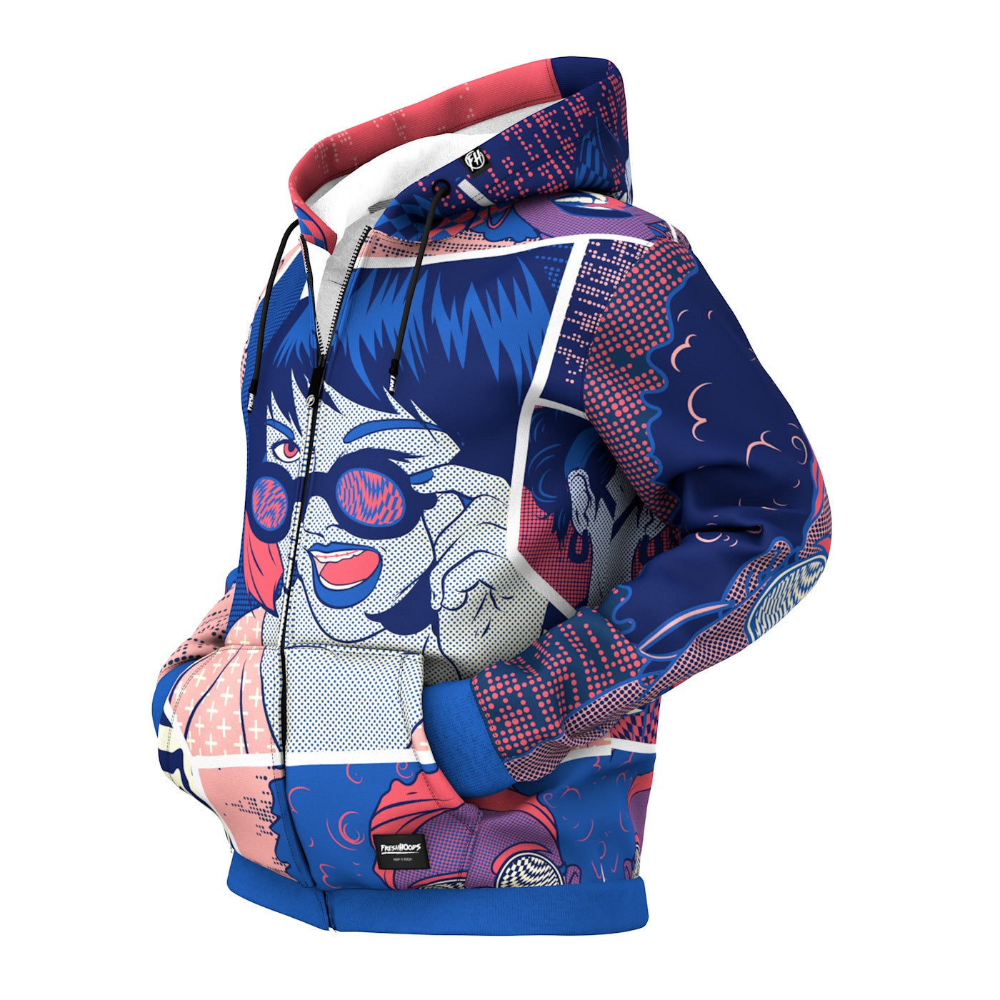 Wink Wink Zip Up Hoodie